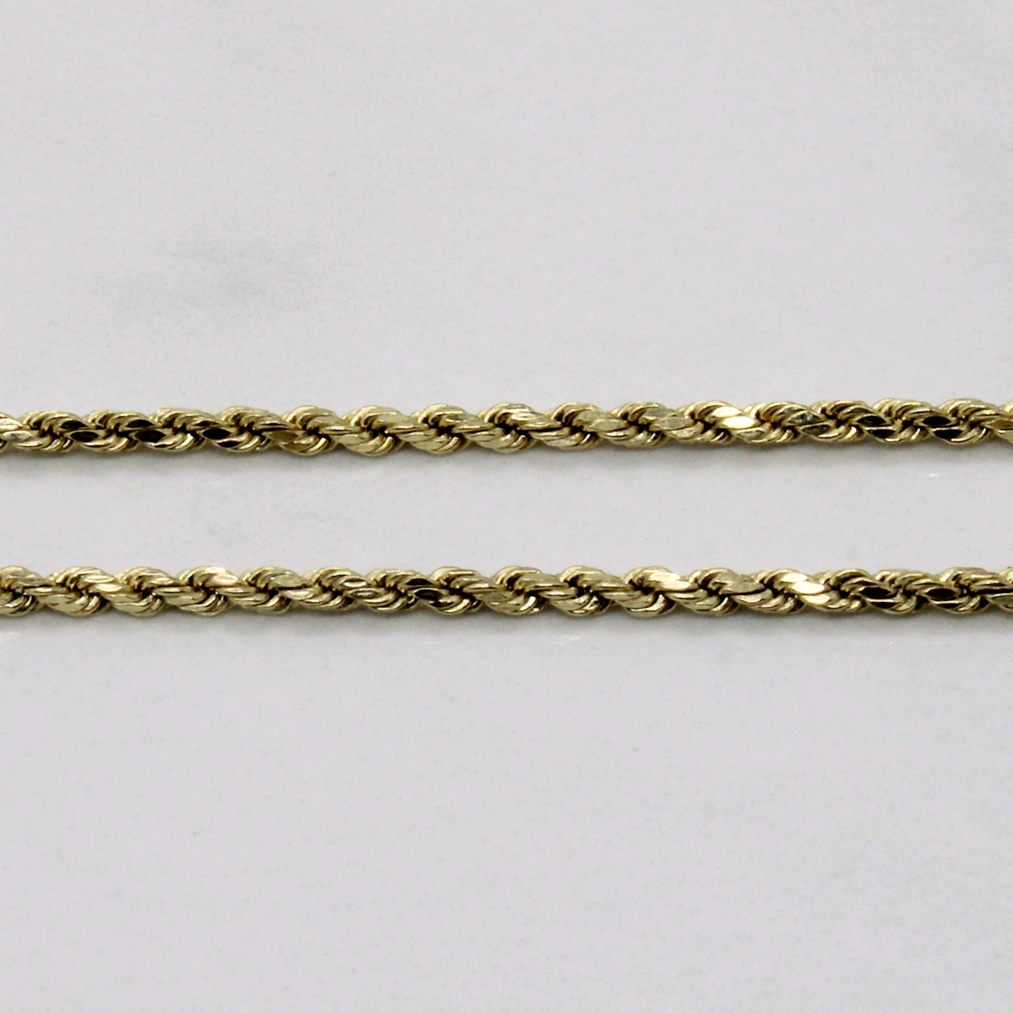 10k Yellow Gold Rope Chain | 18