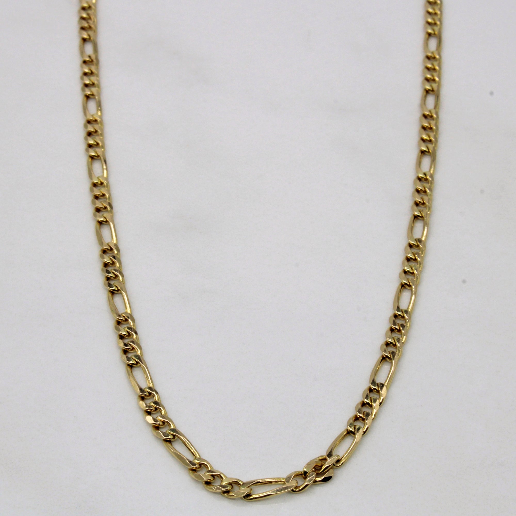 14k Yellow Gold Figaro Chain | 24