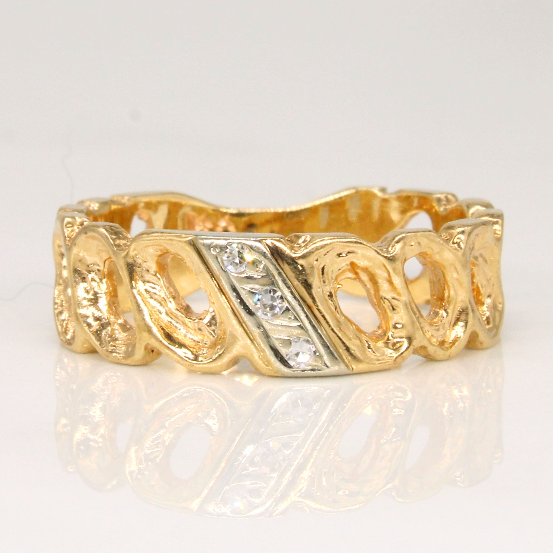 Diamond Waterfall Ring | 0.03ctw | SZ 6.75 |
