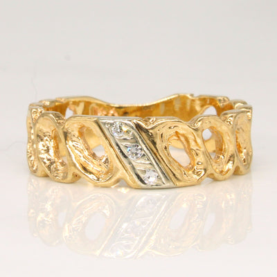 Diamond Waterfall Ring | 0.03ctw | SZ 6.75 |