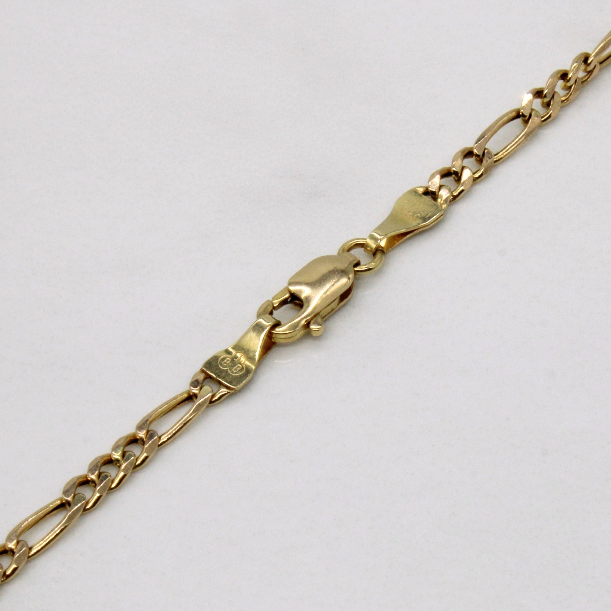 14k Yellow Gold Figaro Chain | 24