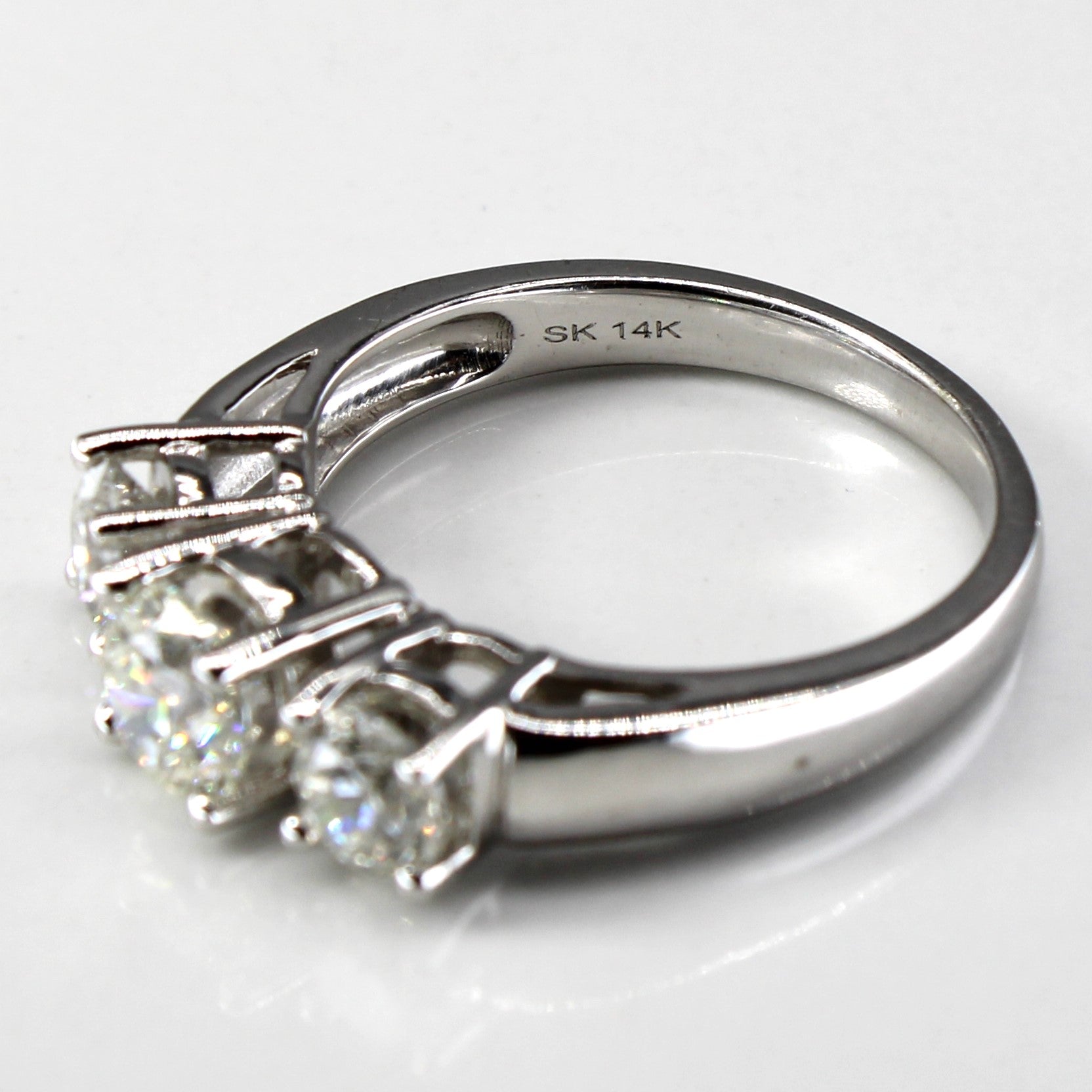 Three Stone Diamond Ring | 1.44ctw | SZ 6.25 |