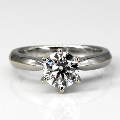 Six Prong Solitaire Diamond Ring | 0.90ct SI2/I1 I/J | SZ 3.5 |