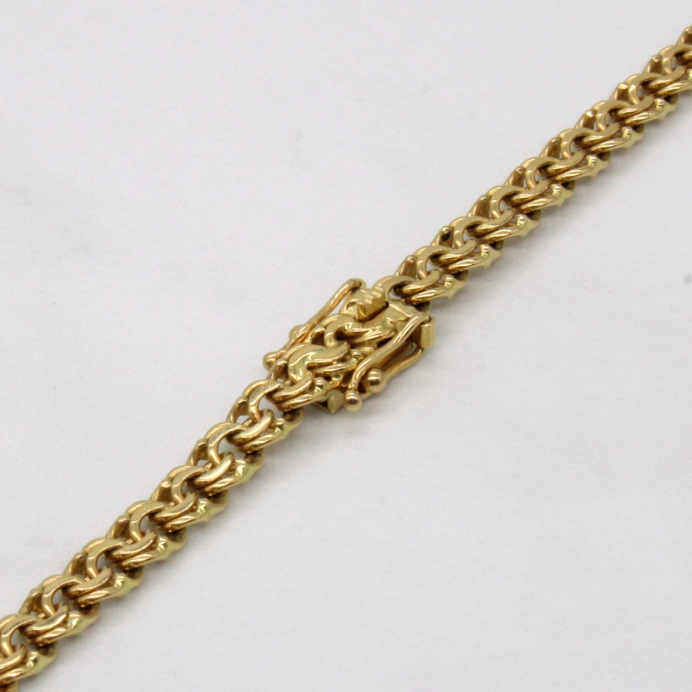 14k Yellow Gold Flat Link Chain | 36" |