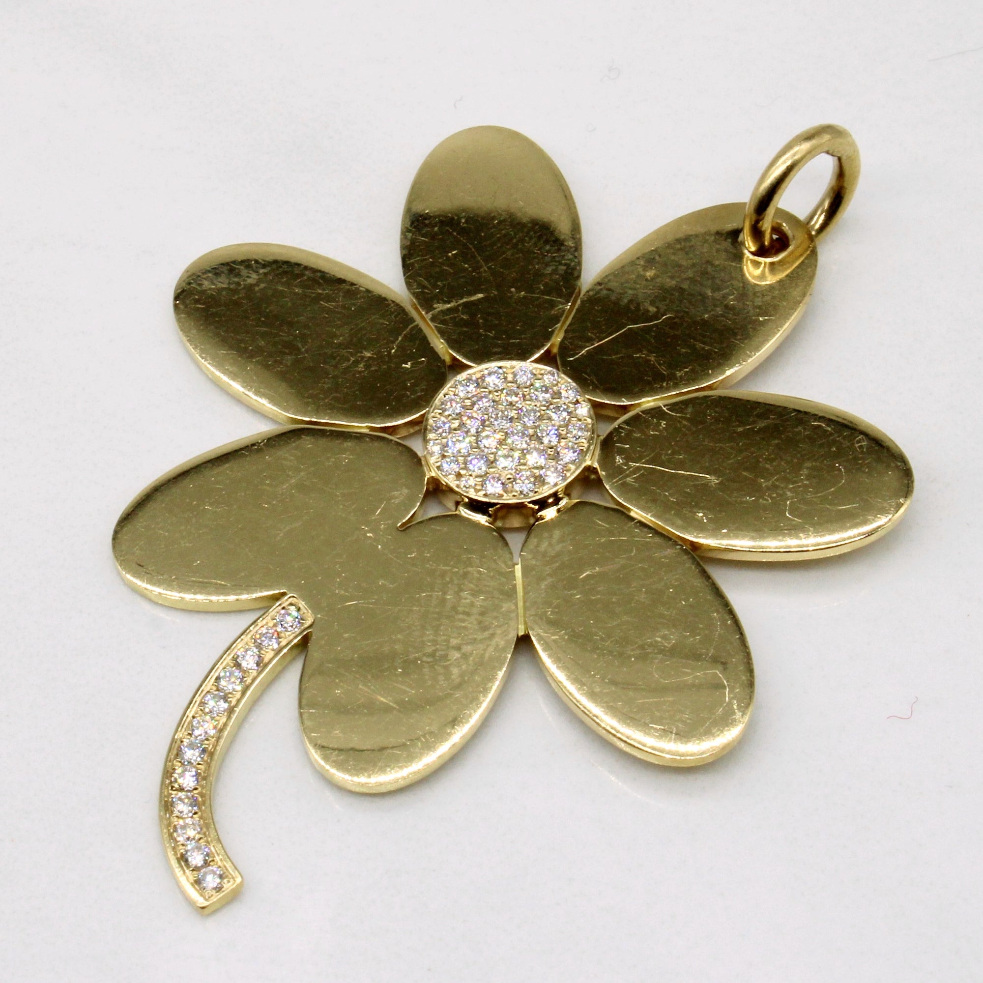 Diamond Flower Pendant | 0.42ctw |