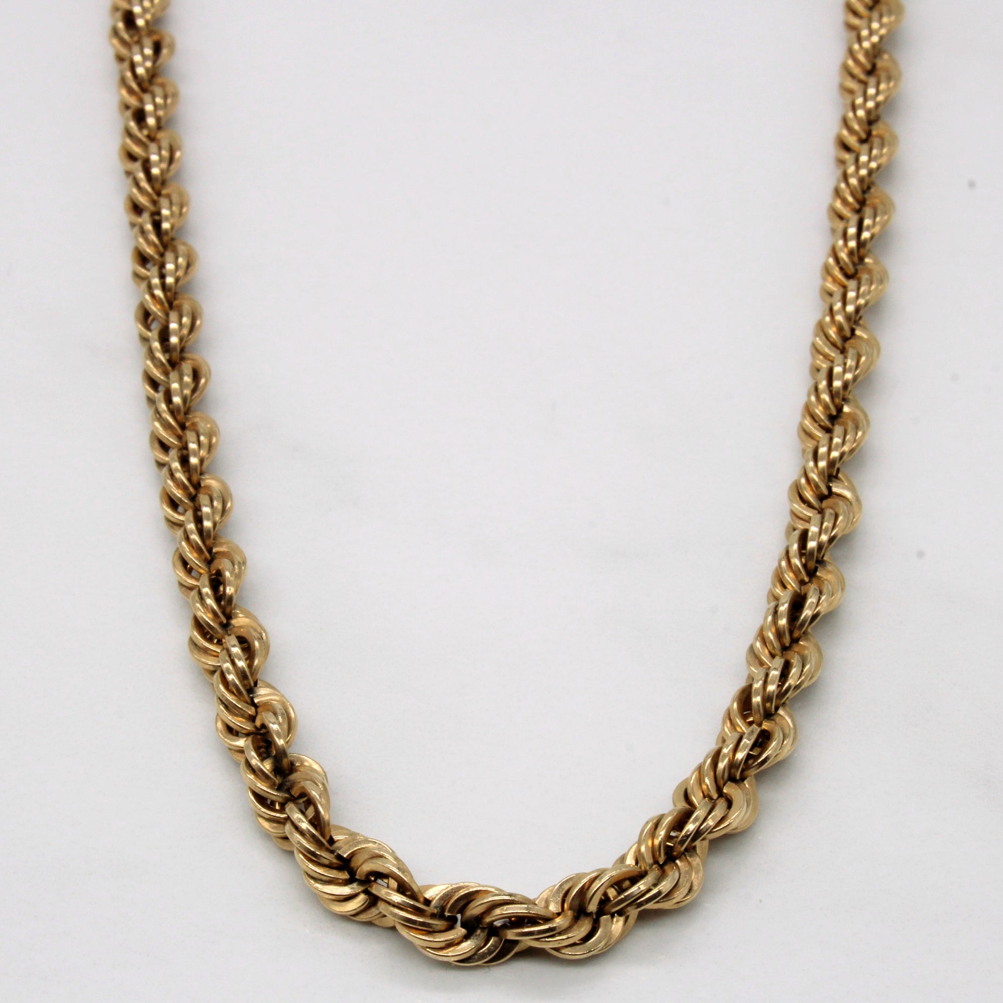 18k Yellow Gold Rope Chain | 26