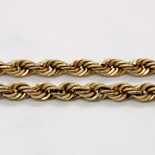18k Yellow Gold Rope Chain | 26