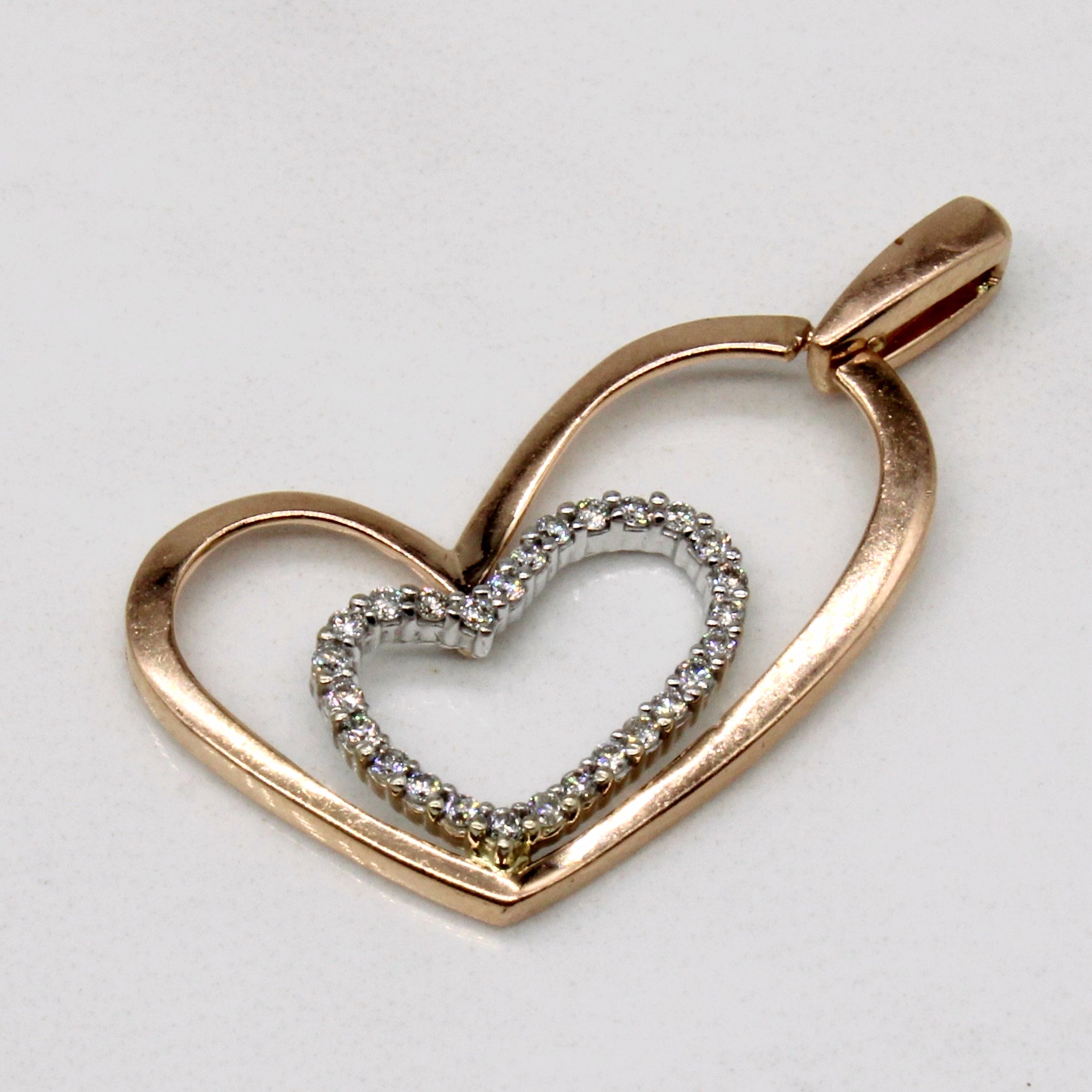 Diamond Heart Pendant | 0.09ctw |