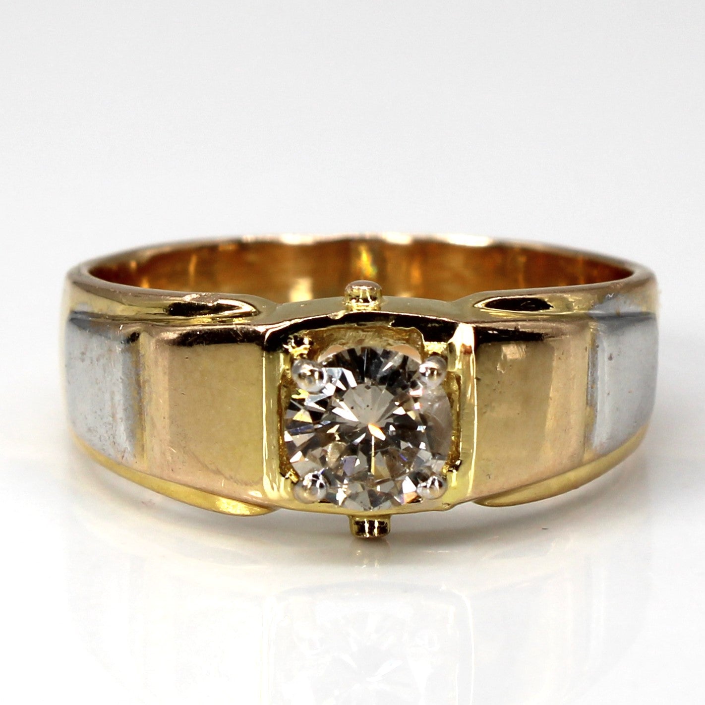 Solitaire Diamond Gold Ring | 0.79ct I2 M/N | SZ 12 |