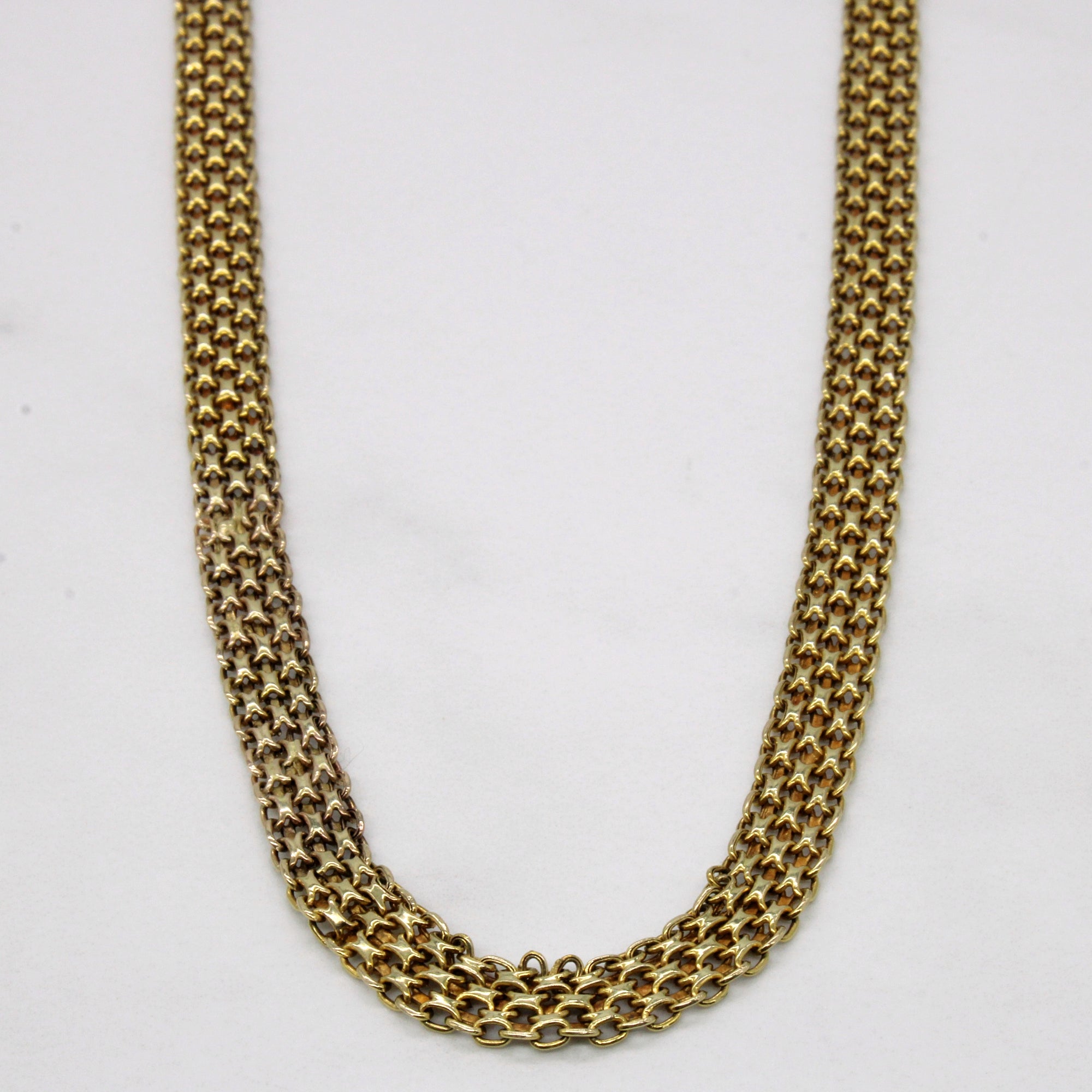 10k Yellow Gold Flat Link Chain | 18