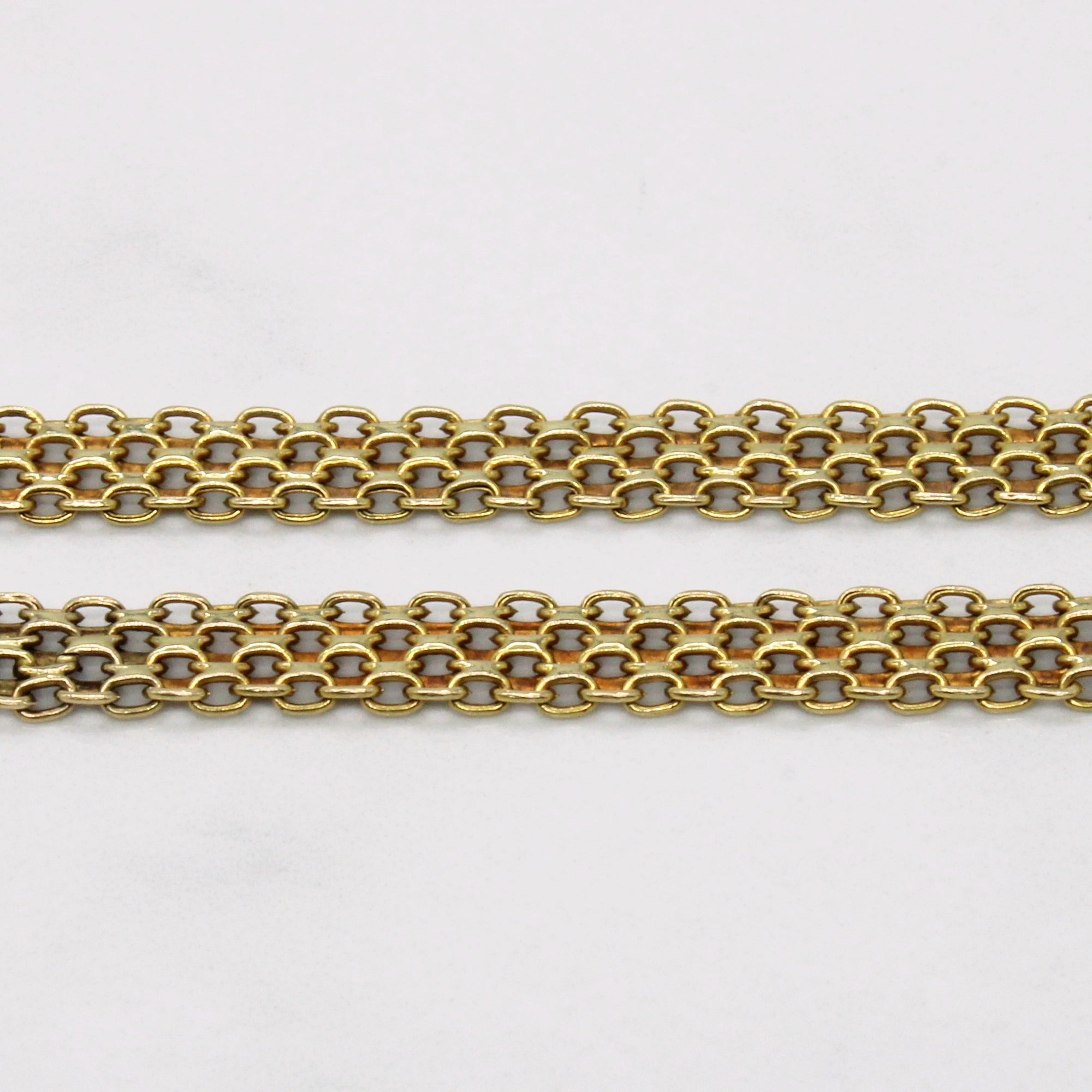 10k Yellow Gold Flat Link Chain | 18