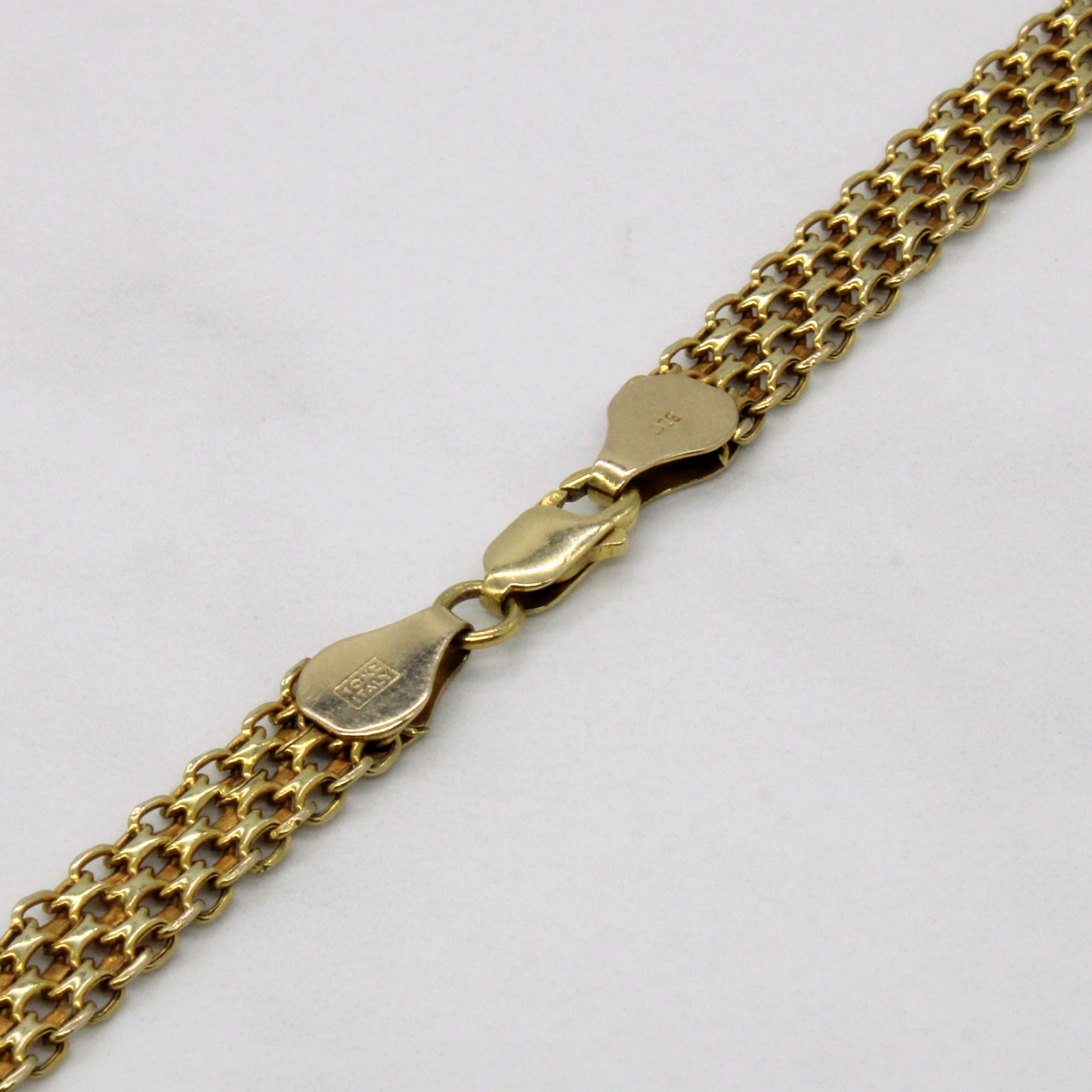 10k Yellow Gold Flat Link Chain | 18