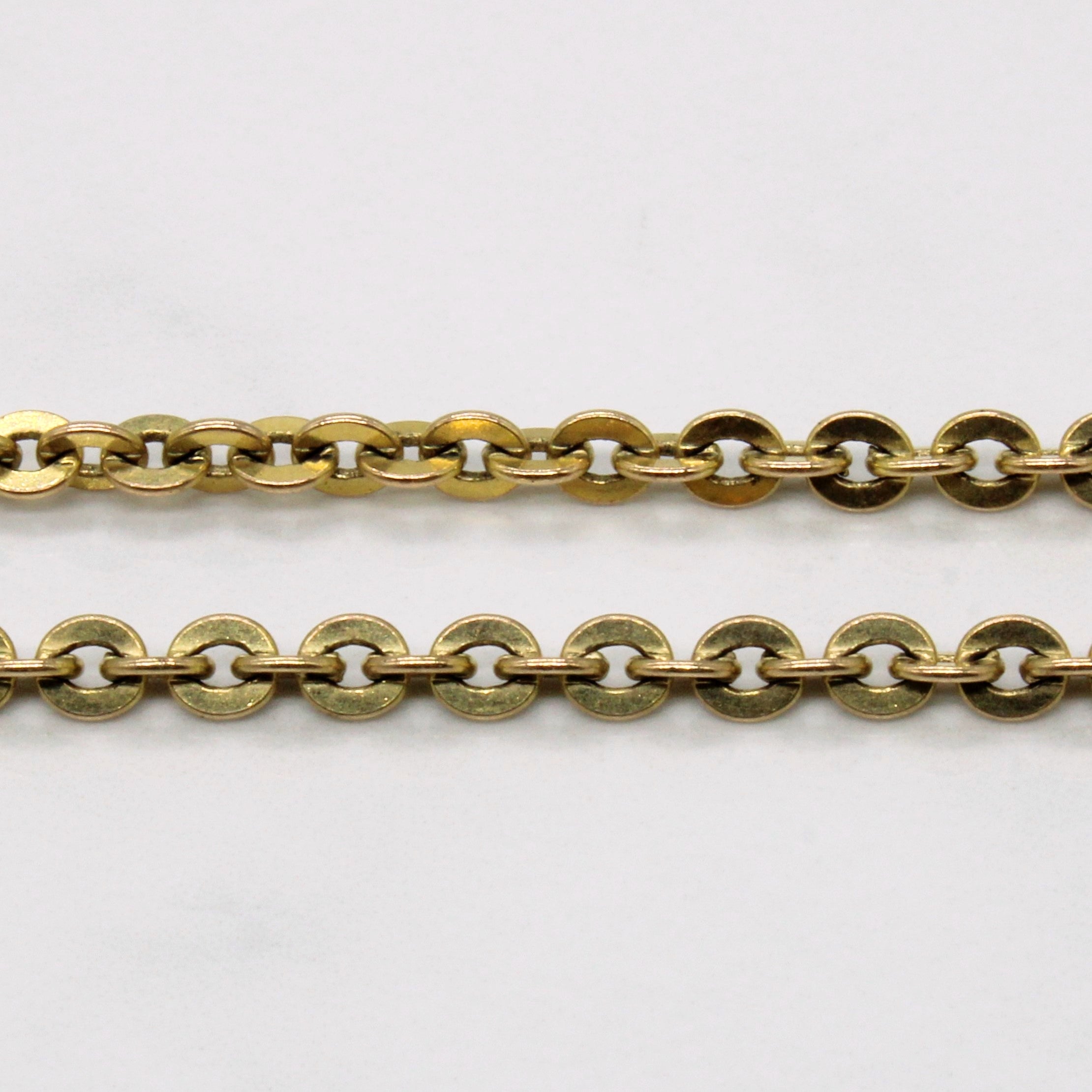 10k Yellow Gold Oval Link Chain | 25" |