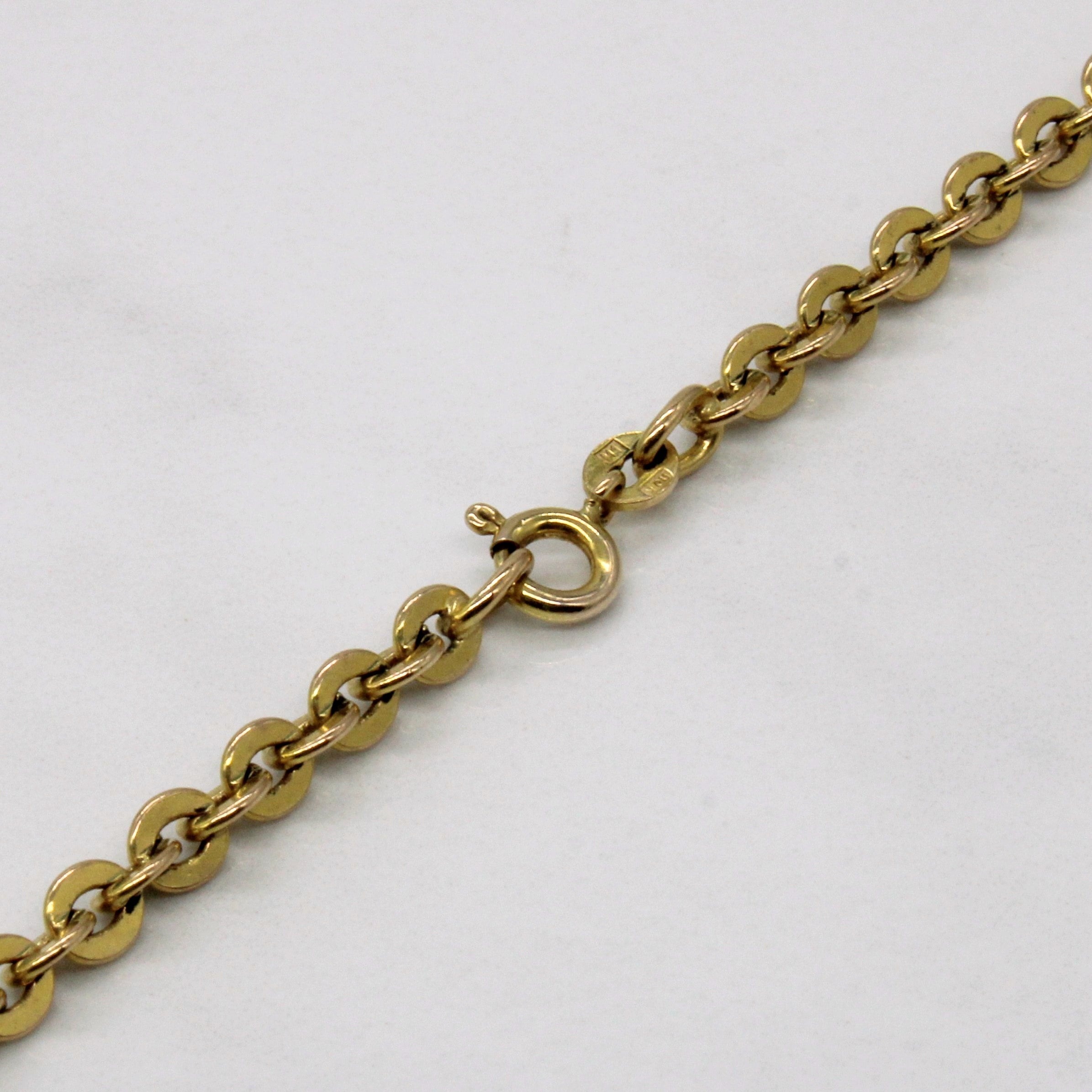 10k Yellow Gold Oval Link Chain | 25" |