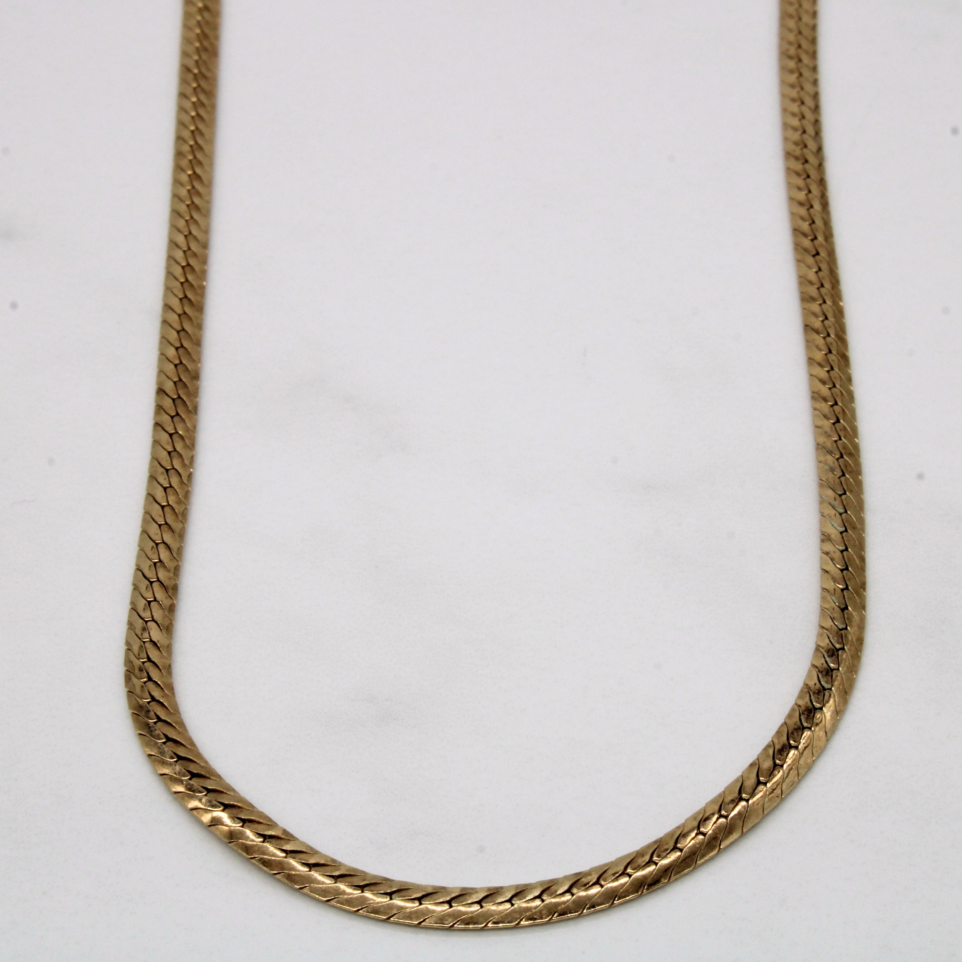 10k Yellow Gold Cuban Link Chain | 16" |