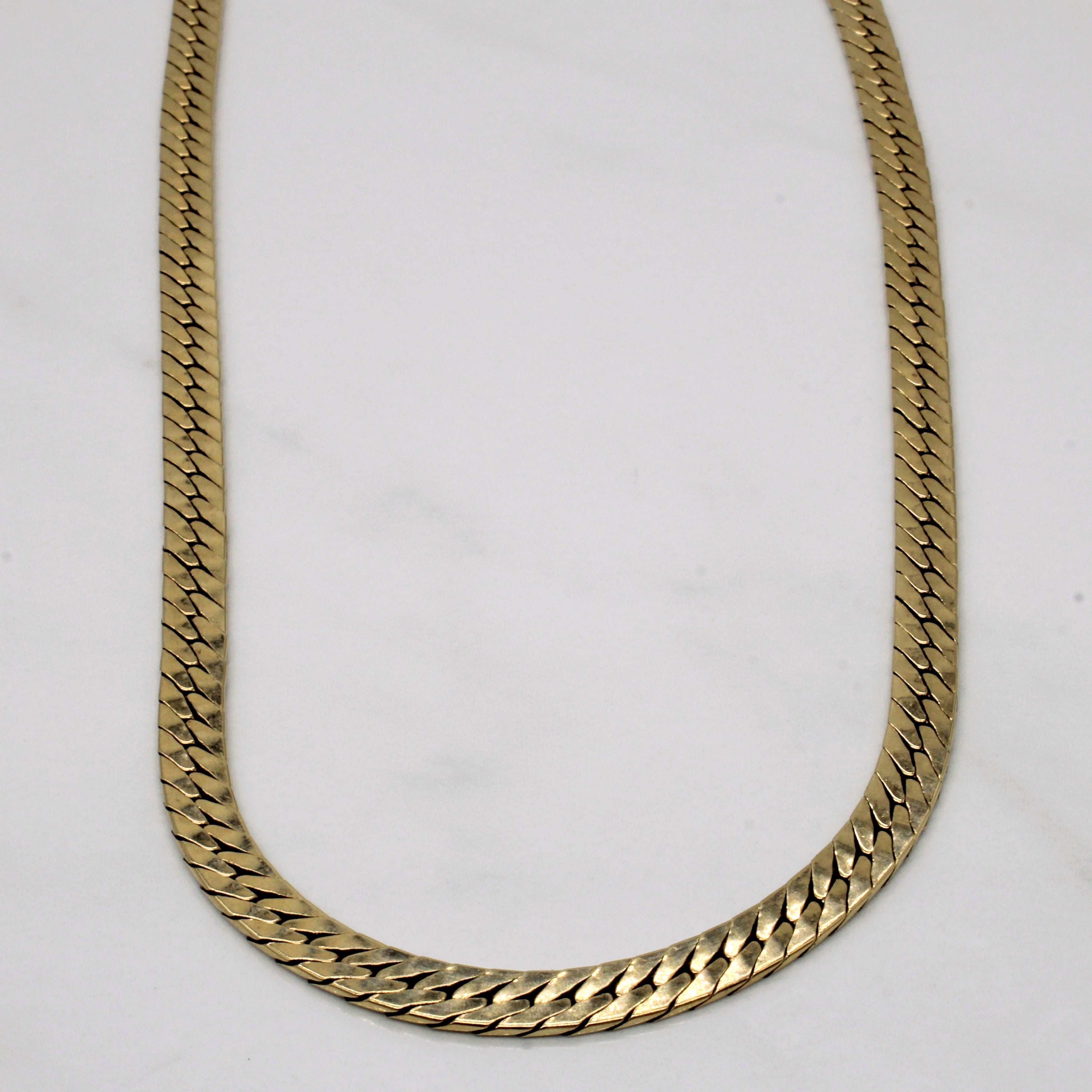 10k Yellow Gold Cuban Link Chain | 19" |