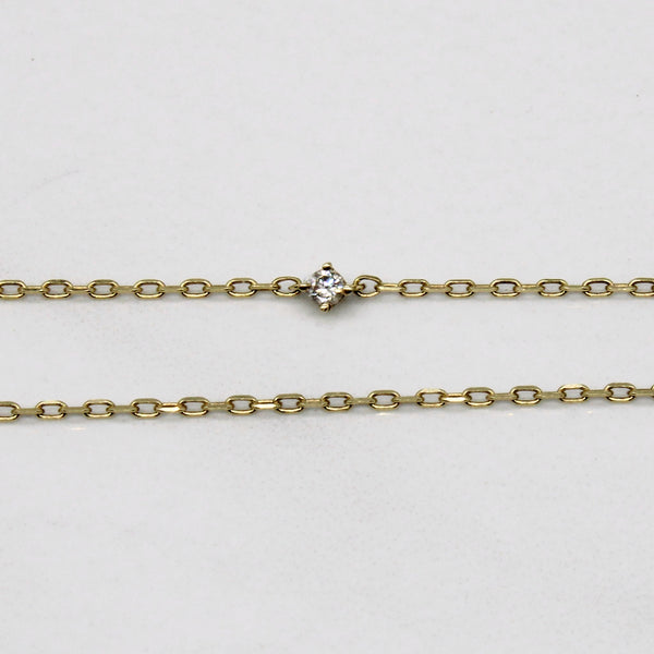 Diamond Taurus Pendant Necklace | 0.23ctw | 17