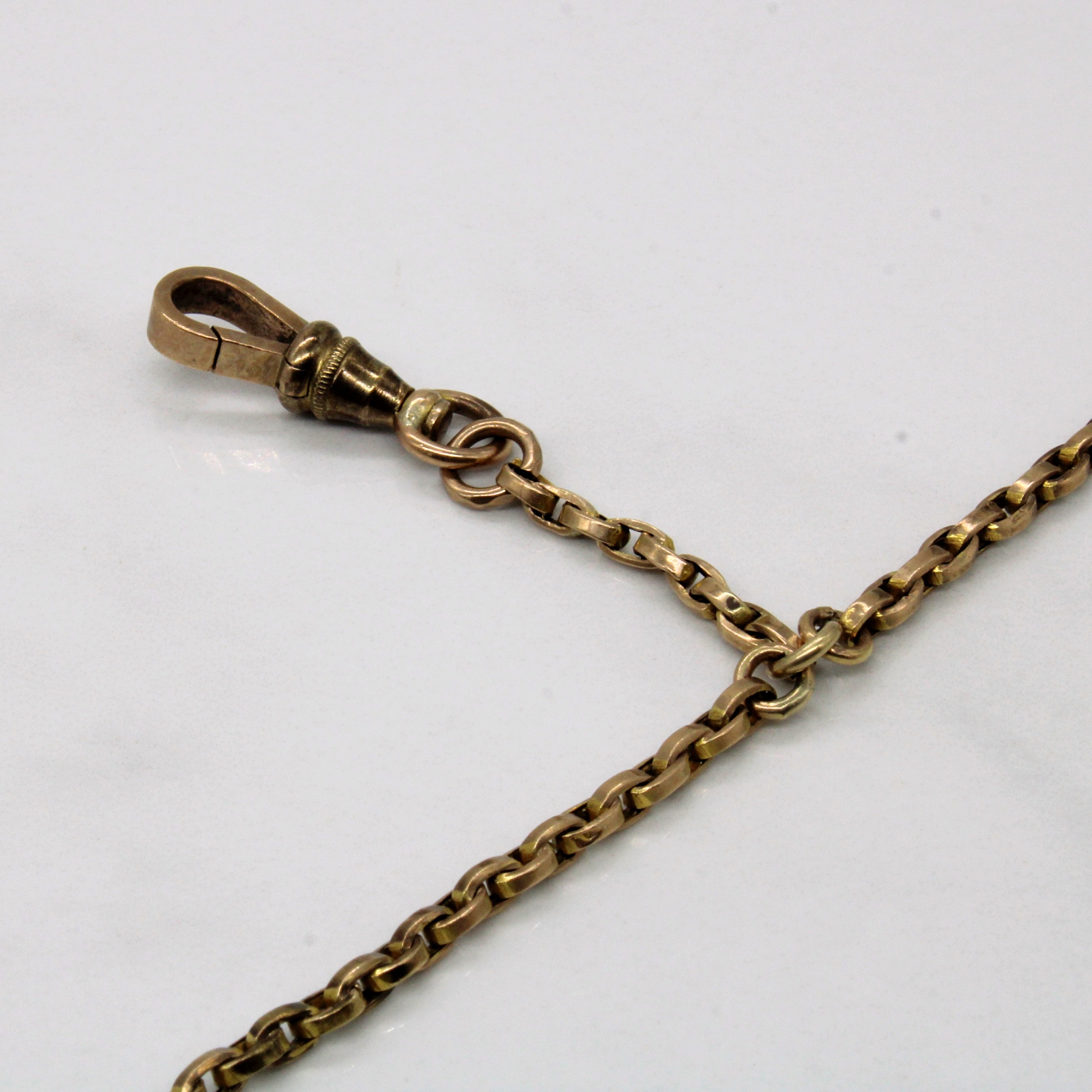Chaîne de montre en or jaune 9 carats | 56" | 