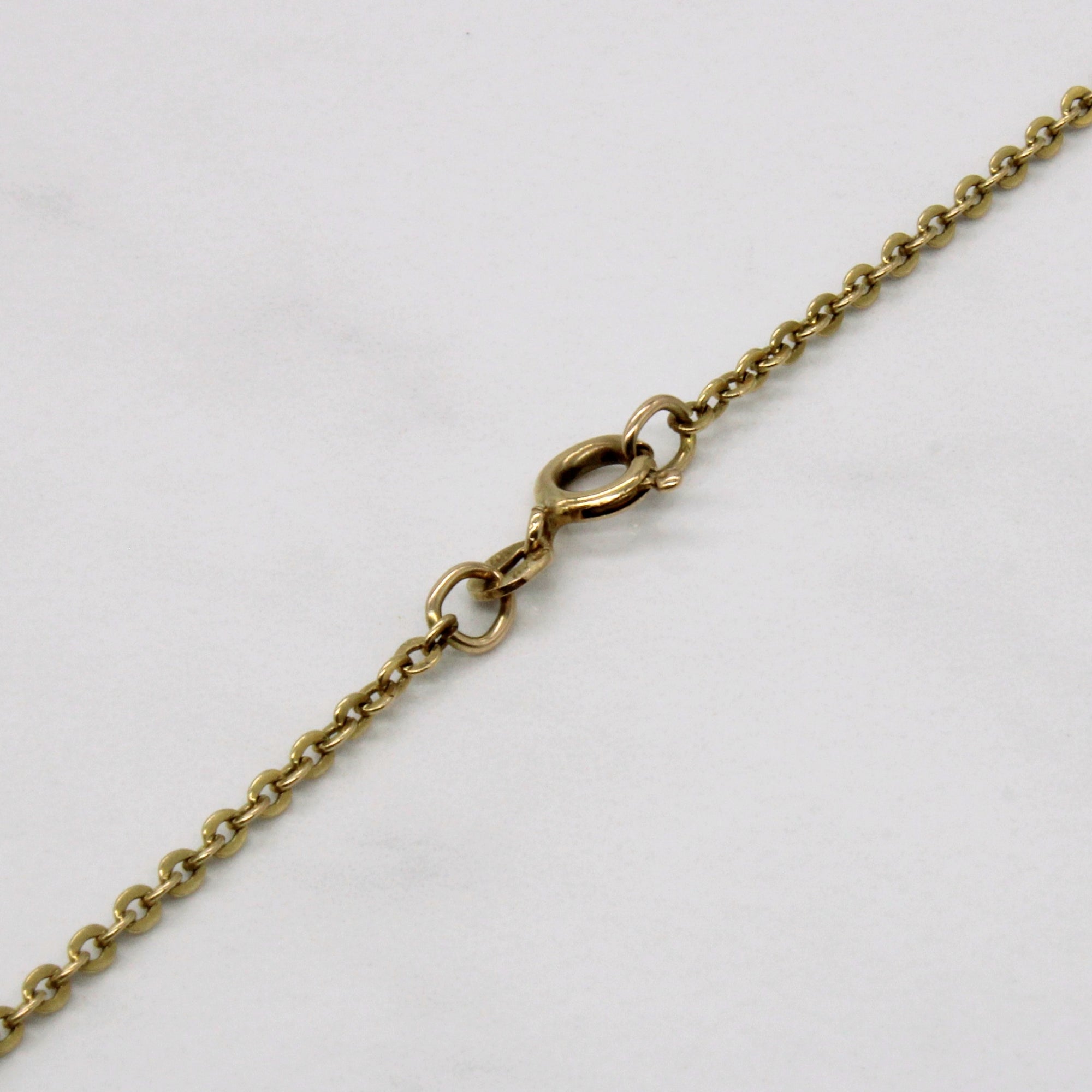 10k Yellow Gold Oval Link Choker | 16