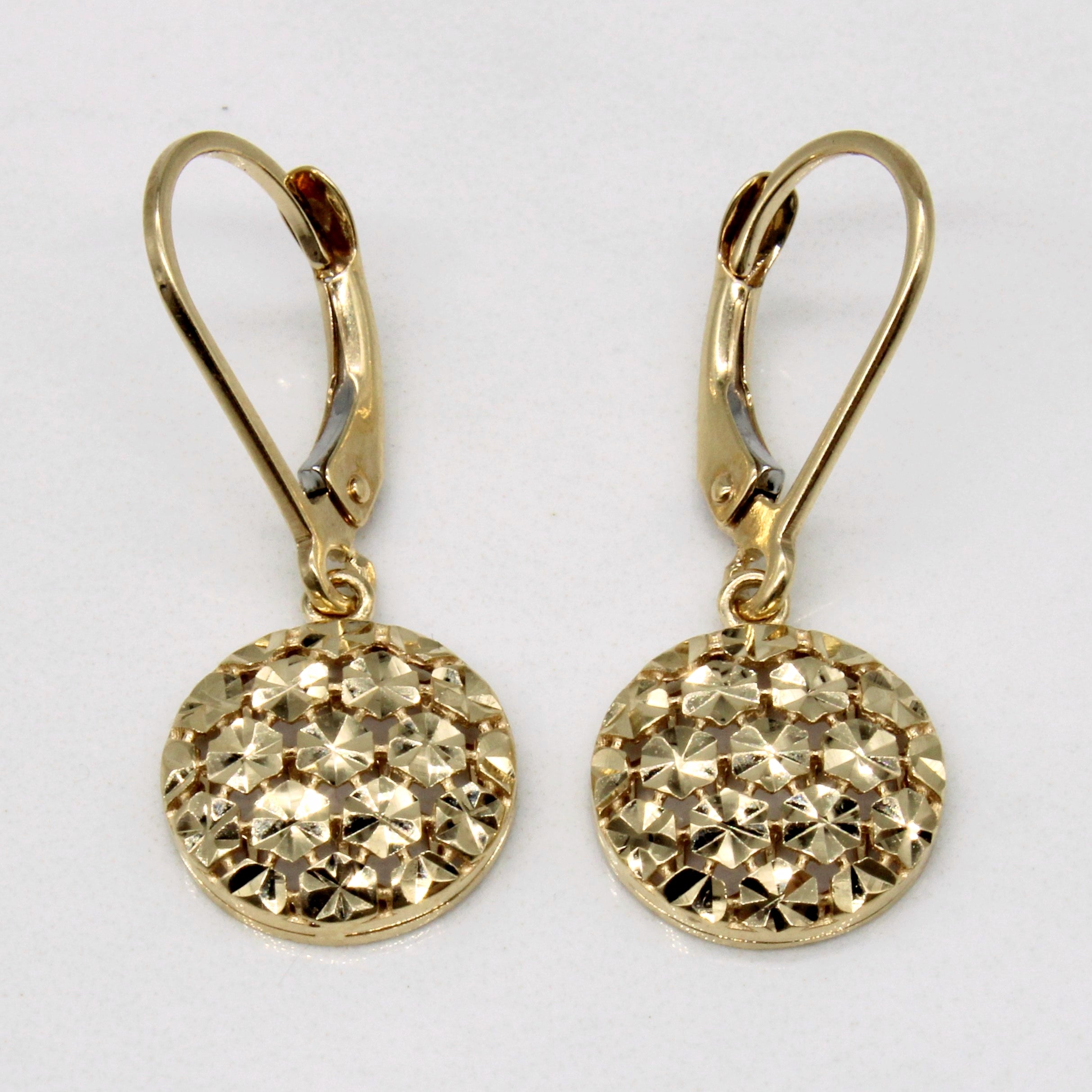 14k Yellow Gold Drop Earrings