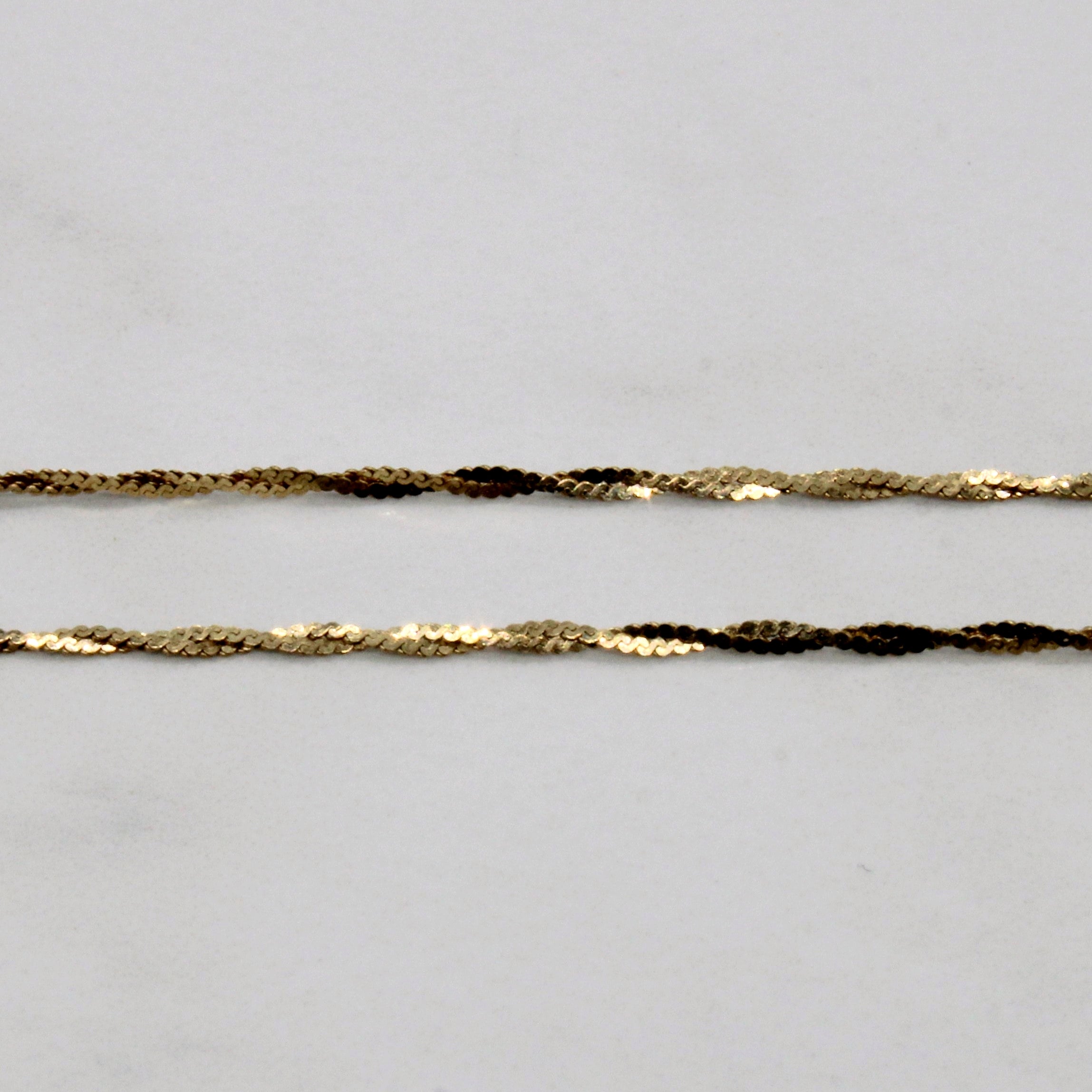 10k Yellow Gold Woven Chain | 21" |