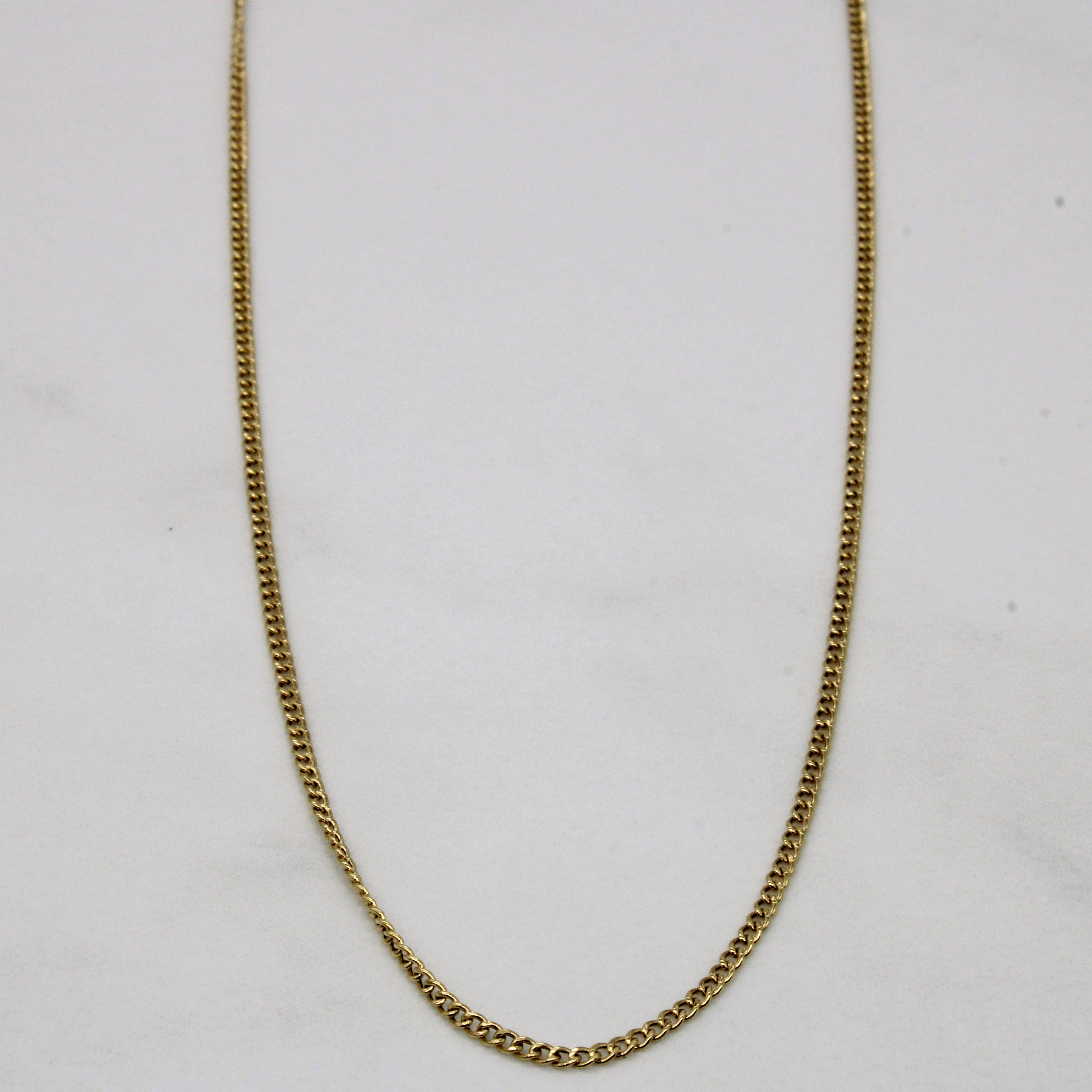 18k Yellow Gold Chain | 18" |