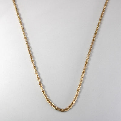 10k Yellow Gold Prince of Wales Chain | 24