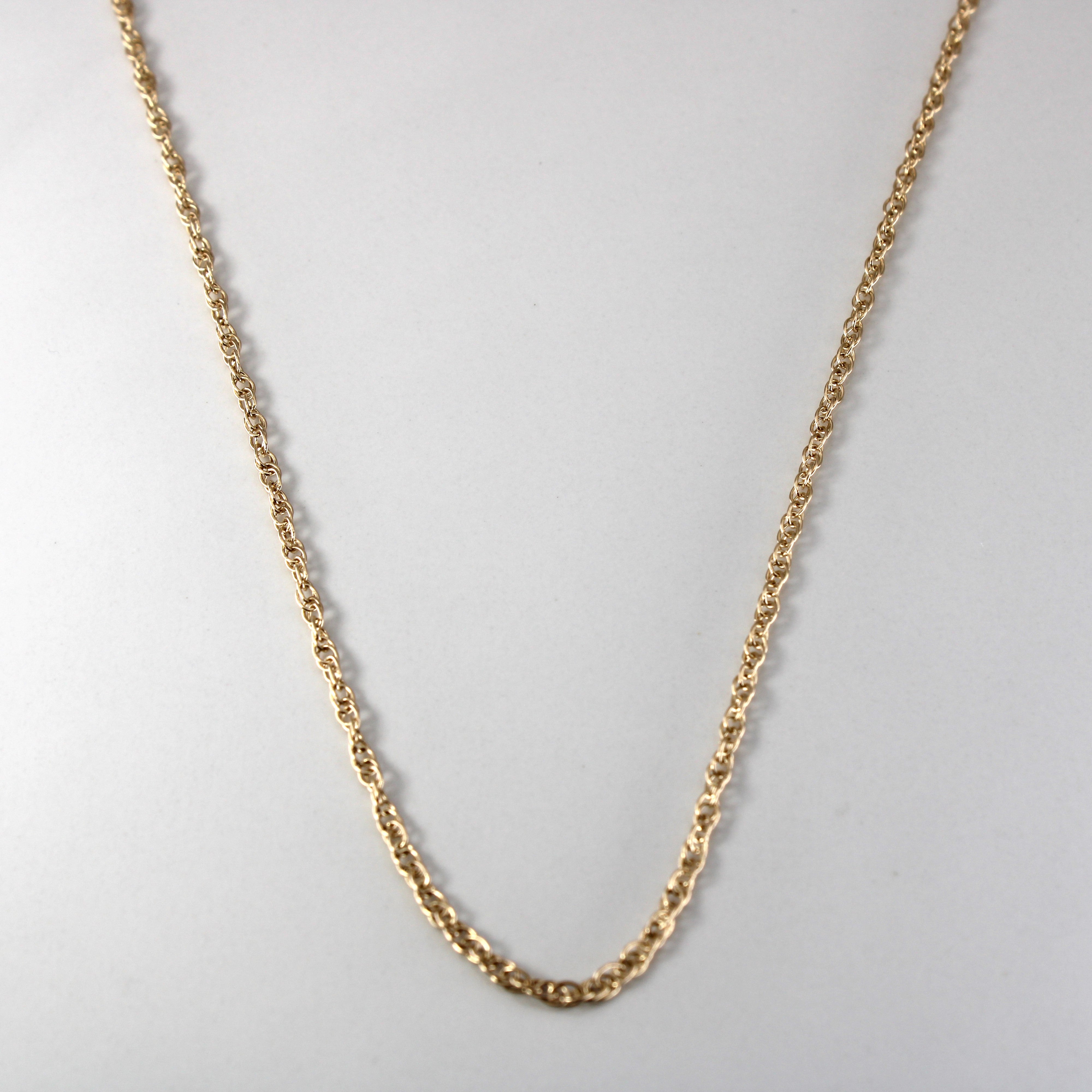 10k Yellow Gold Prince of Wales Chain | 24"|