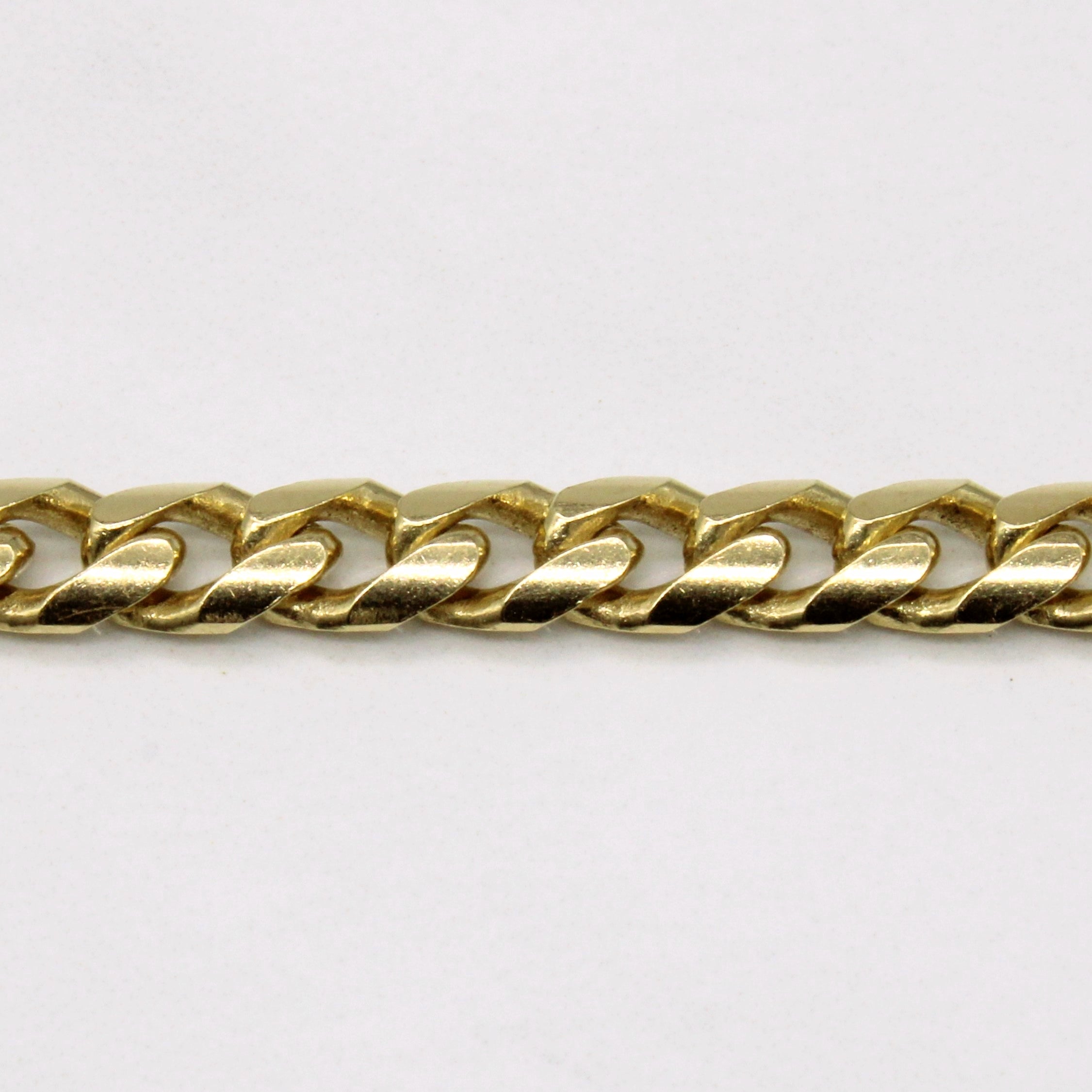 Italian Hallmarked 18k Yellow Gold Curb Link Bracelet | 7.5" |