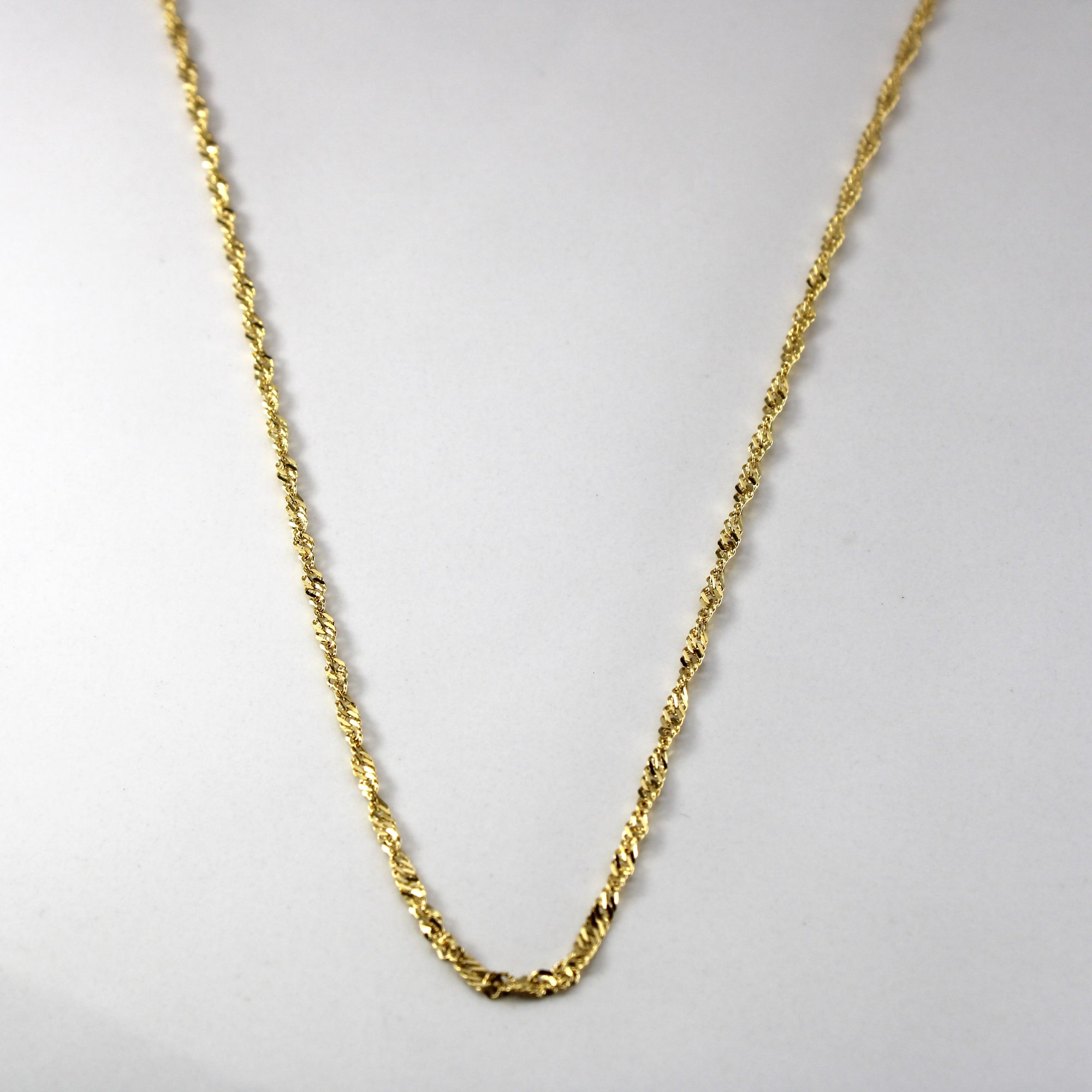 10k Yellow Gold Singapore Chain | 18