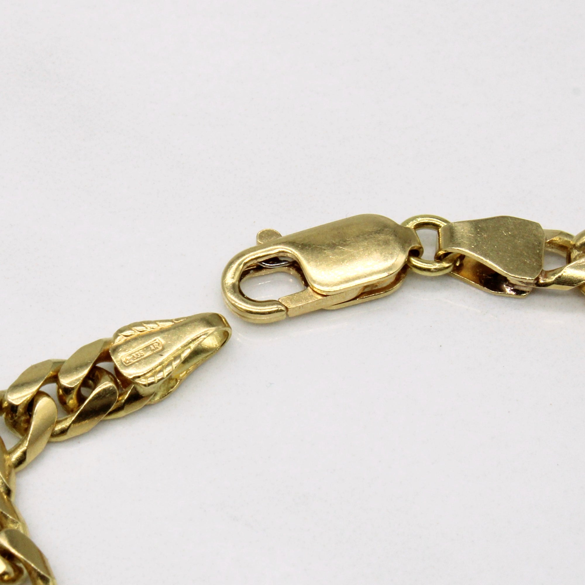 18k Yellow Gold Curb Link Bracelet | 7.5