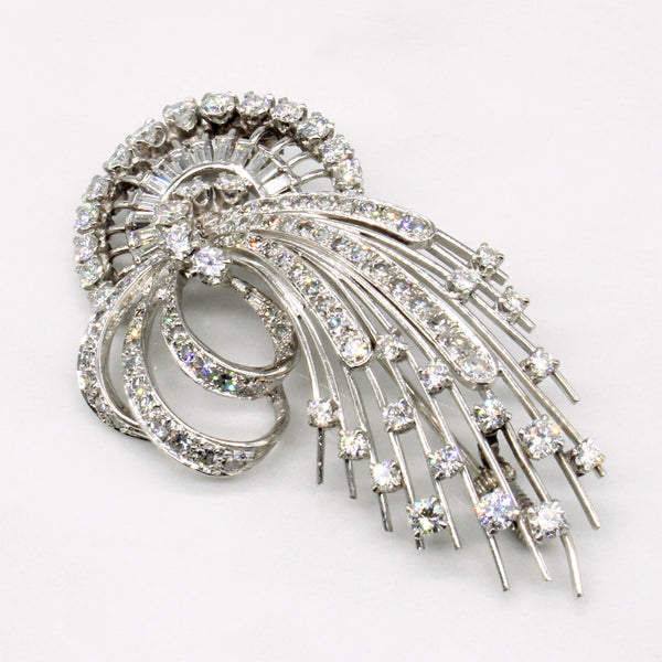 Ornate Diamond Brooch | 3.00ctw |