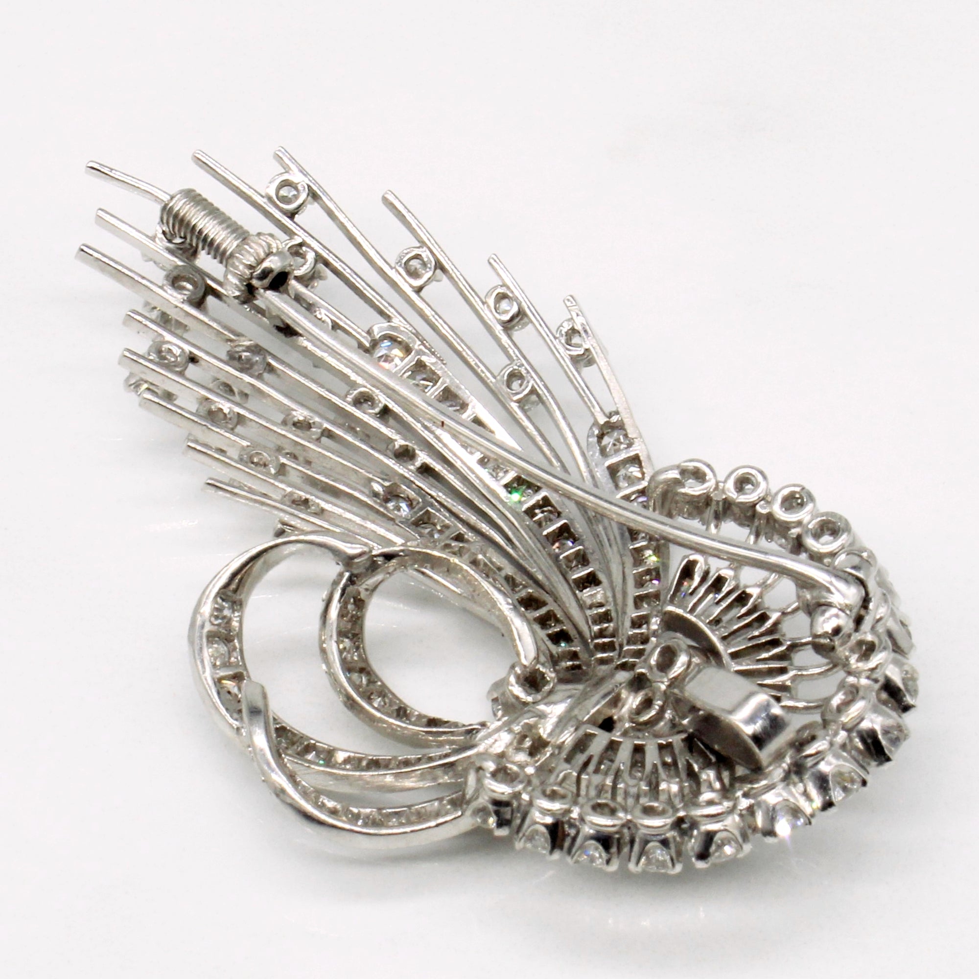 Ornate Diamond Brooch | 3.00ctw |