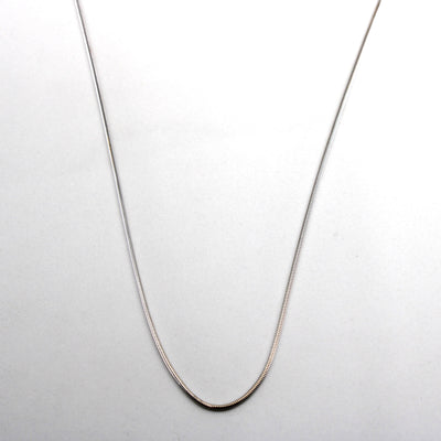 18k White Gold Omega Chain | 18