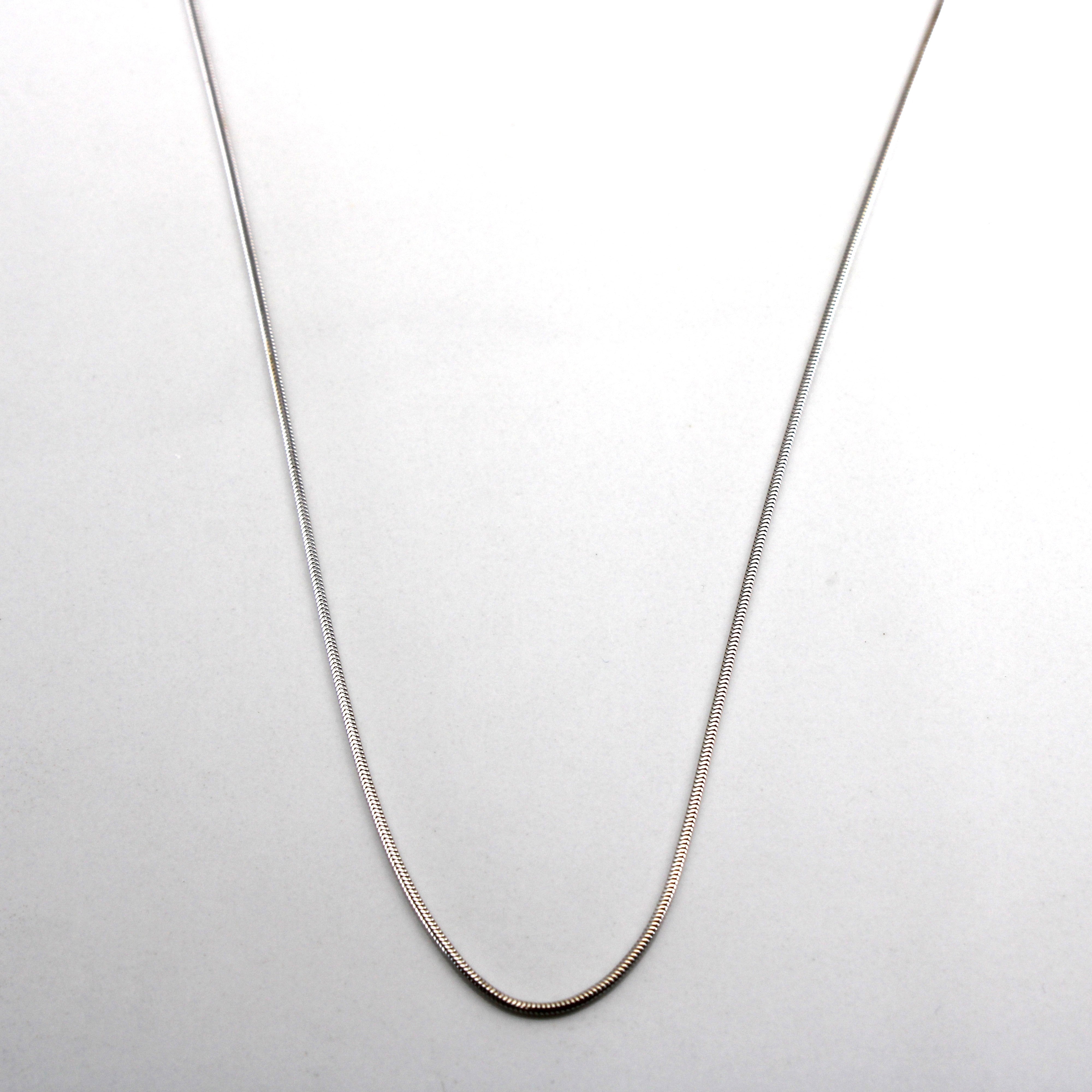 18k White Gold Omega Chain | 18"|