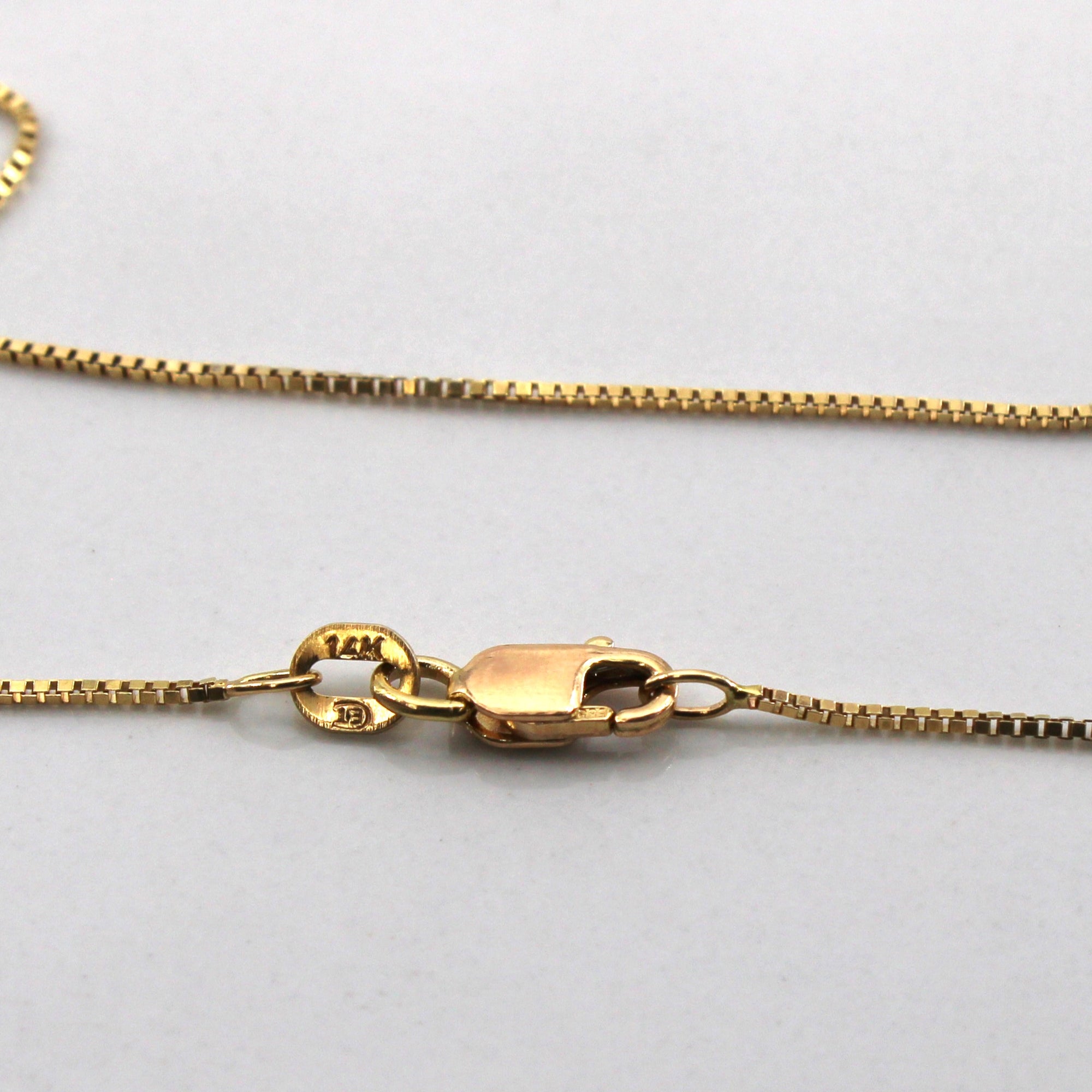 14k Yellow Gold Box Chain | 18