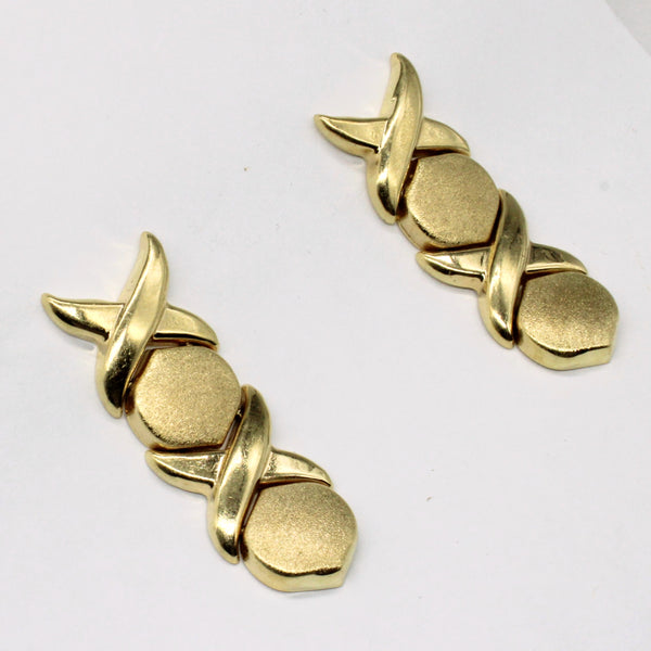 14k Yellow Gold Drop Earrings
