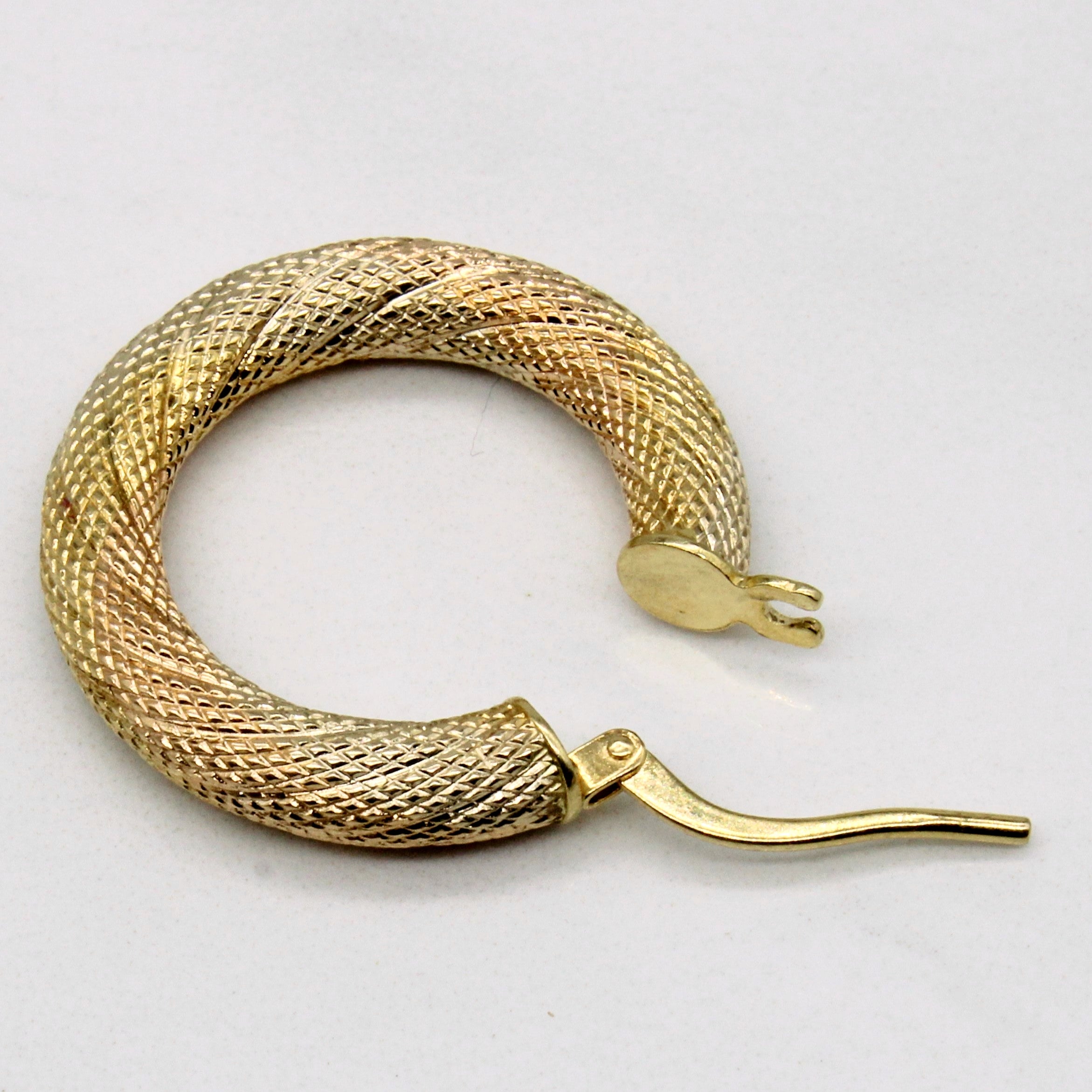 18k Tri Tone Gold Hoop earrings
