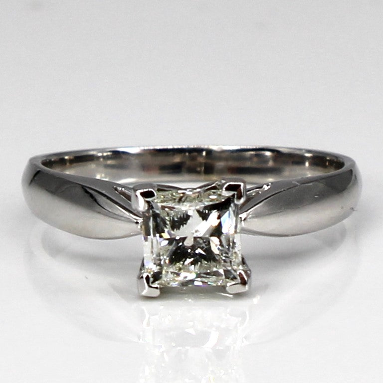 Prong Set Solitaire Princess Canadian Diamond Ring | 1.00ct SI2 I-J | SZ 6 |