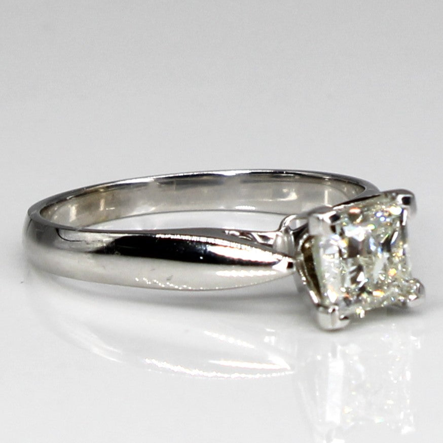 Prong Set Solitaire Princess Canadian Diamond Ring | 1.00ct SI2 I-J | SZ 6 |