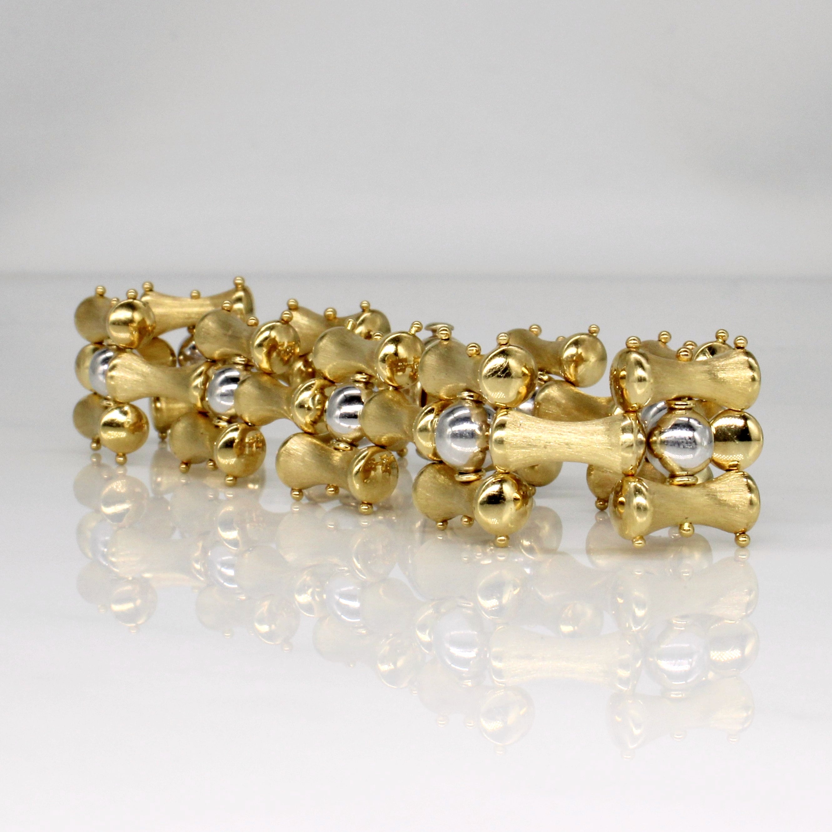 18k Two Tone Gold Bracelet | 7.5" |