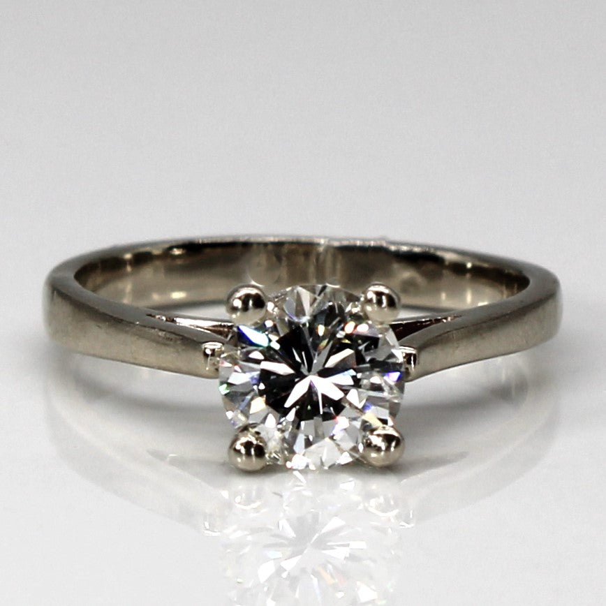 Solitaire Diamond Engagement Ring | 0.85ct SI1 I/J | SZ 5 |
