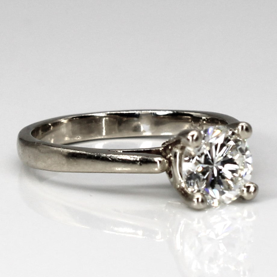 Solitaire Diamond Engagement Ring | 0.85ct SI1 I/J | SZ 5 |