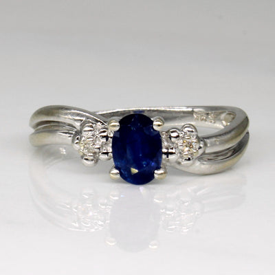Sapphire & Diamond Three Stone Ring | 0.50ct, 0.01ctw | SZ 6.5 |