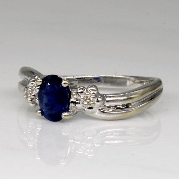 Sapphire & Diamond Three Stone Ring | 0.50ct, 0.01ctw | SZ 6.5 |