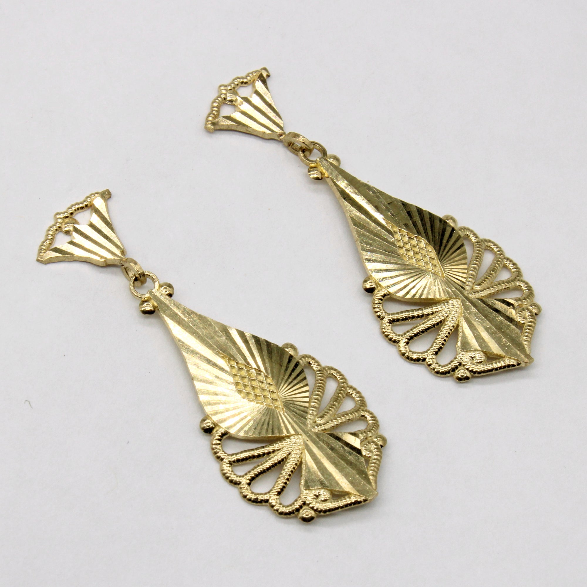 10k Yellow Gold Drop Earrings