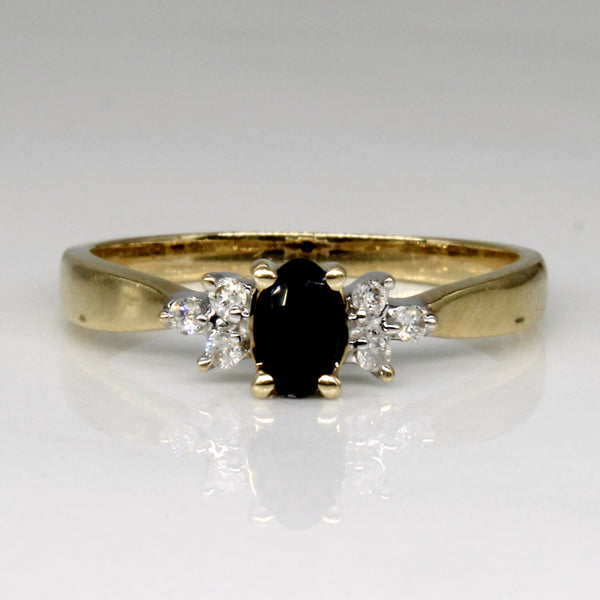 Sapphire & Diamond Ring | 0.20ct, 0.06ctw | SZ 6 |