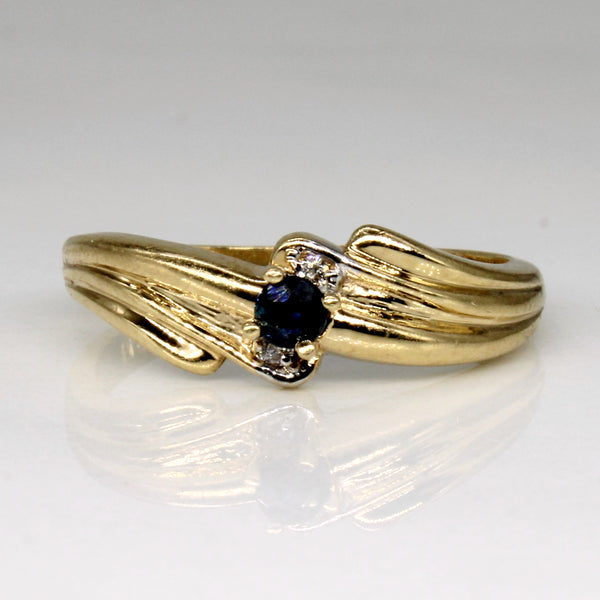Sapphire & Diamond Ring | 0.09ct, 0.01ctw | SZ 6 |