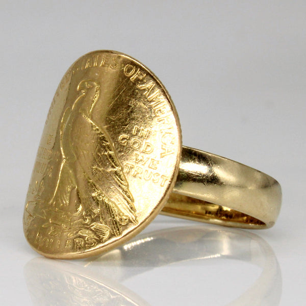 1911 Yellow Gold Eagle Coin Ring | SZ 7.25 |