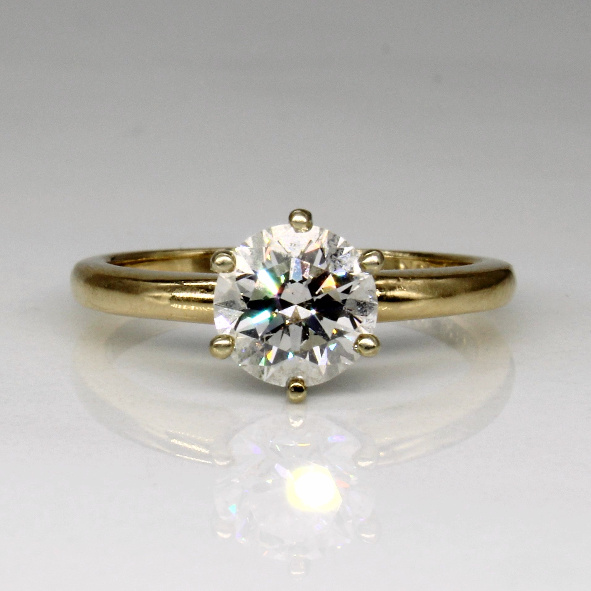 GIA Certified Diamond Engagement Ring | 1.02ct SI1 F Ex | SZ 5 |